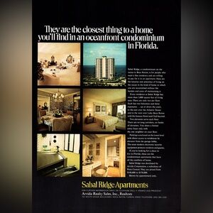 5/$20 Real estate Florida Advertisement 1968